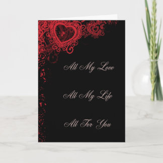 Carte Tout mon amour, toute ma vie, tout pour toi
