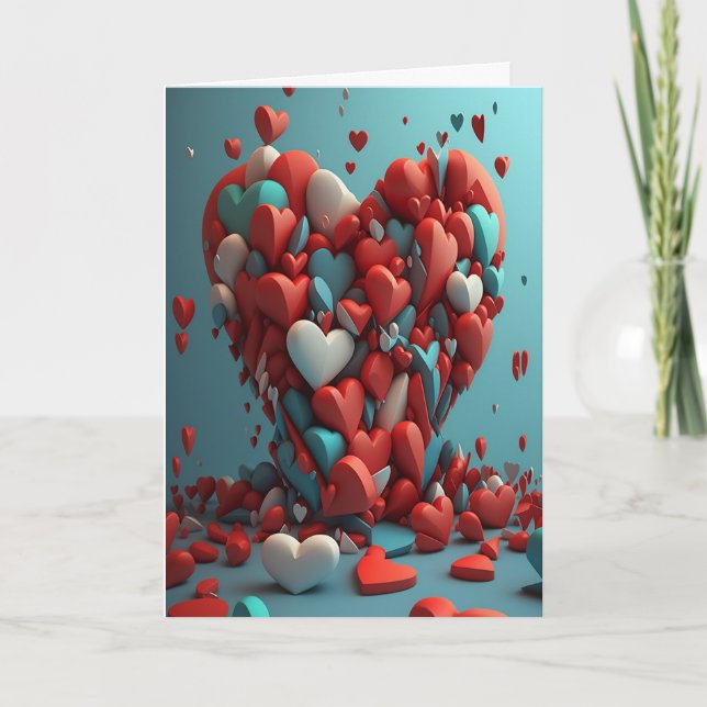 Carte Tout mon coeur pour toi (Devant)