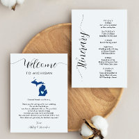 Toute couleur Michigan Mariage Bienvenue Itinérair