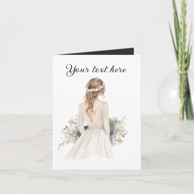 Carte Toute finalité ajouter un message de mariage  (Devant)