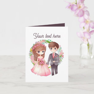 Carte Toute finalité ajouter un message de mariage