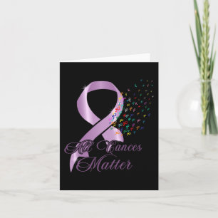 Carte Toute la sensibilisation au cancer Tous le Ruban W