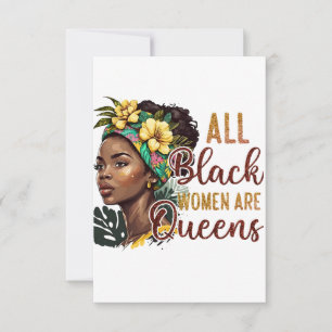 Carte Toutes les femmes noires sont des reines