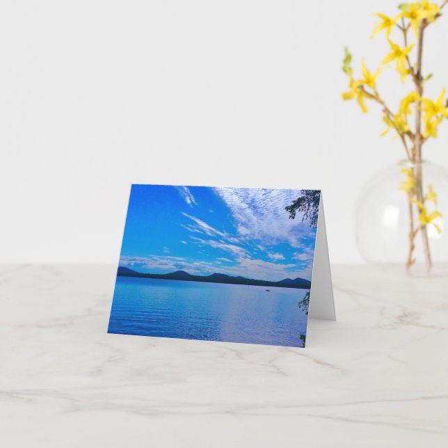 Carte toutes les occasions, vierge à l'intérieur, belle  (Fleur jaune)