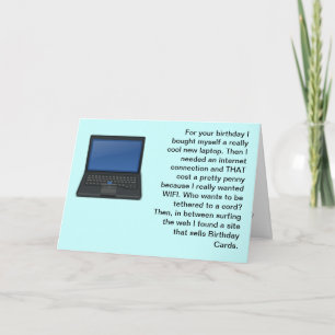 Carte Toutes mes affaires informatiques coûtent cher. Jo