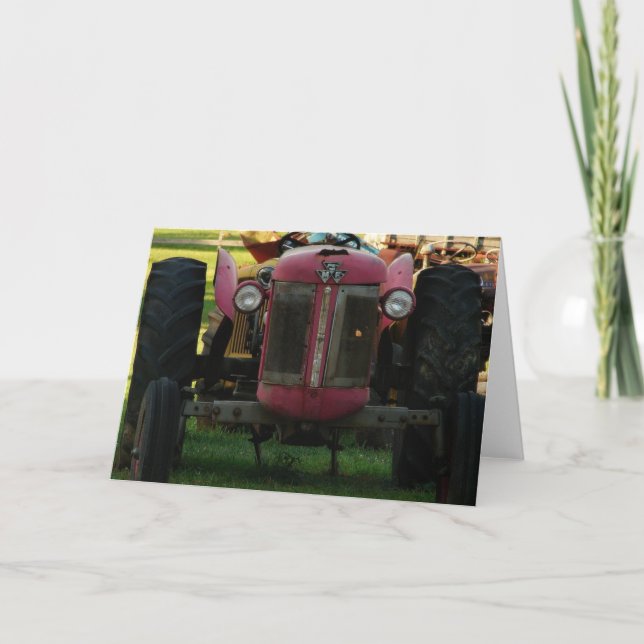 CARTE TRACTEUR AU REPOS (Devant)