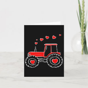 Carte Tracteur de la Saint-Valentin pour bébé et tout-pe