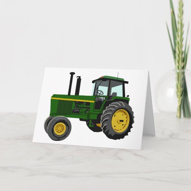 Carte Tracteur vert (Devant)