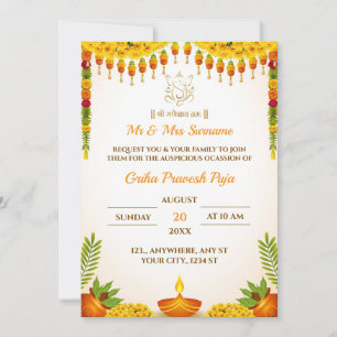 Carte traditionnelle d'invitation au réchauffement