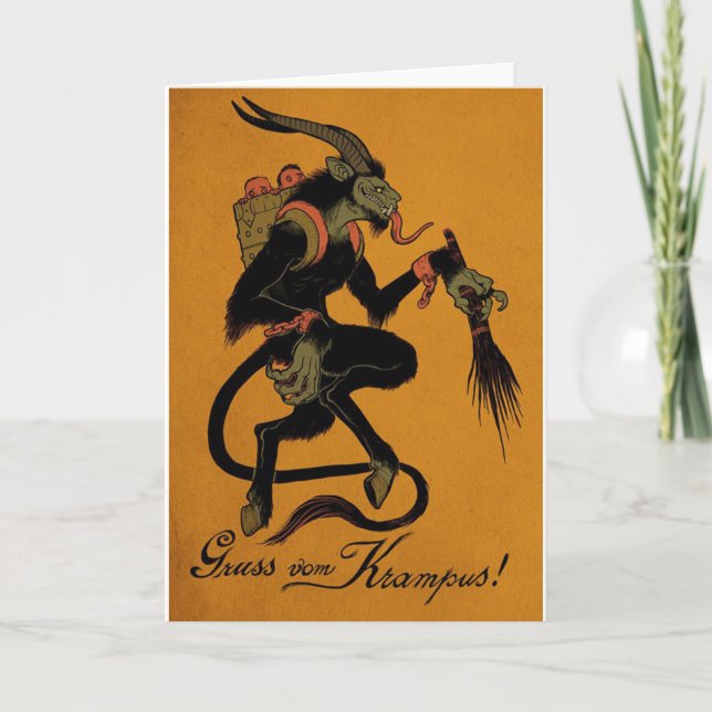 Carte traditionnelle Krampus (Devant)