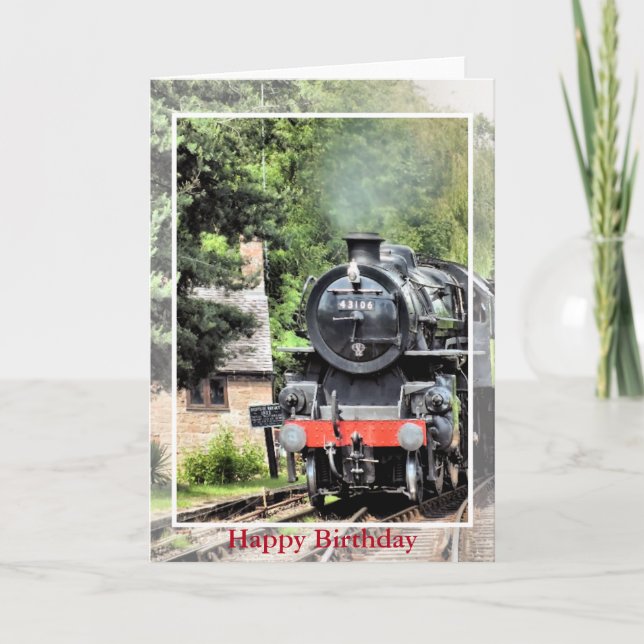 CARTE TRAIN À VAPEUR (Devant)