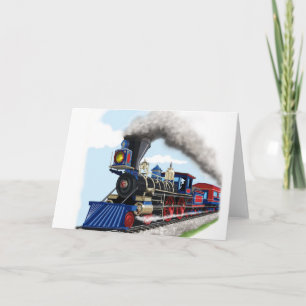 carte train à vapeur pour enfants