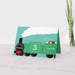 Carte Train de 5 ans sur mesure