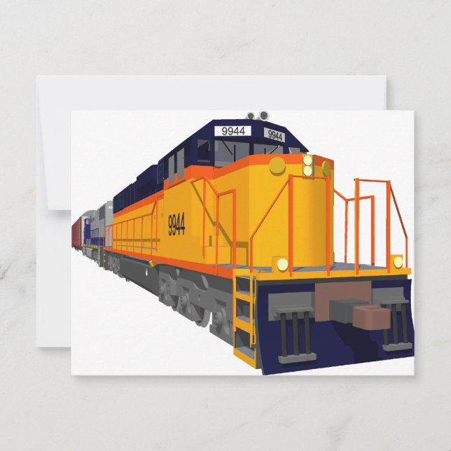 Carte Train Engine : Classic Color Scheme : (Devant)