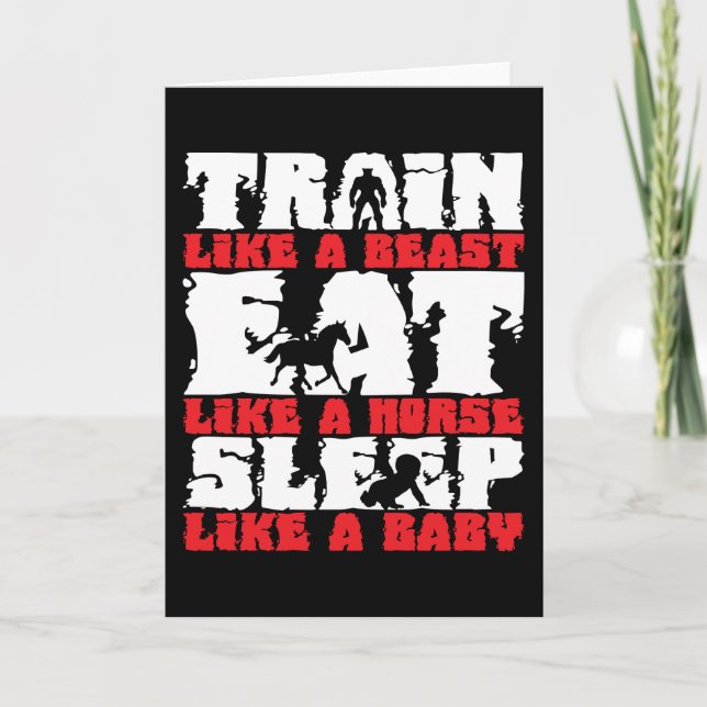 Carte Train Like A Beast - Gymnase et remise en forme Mo (Devant)