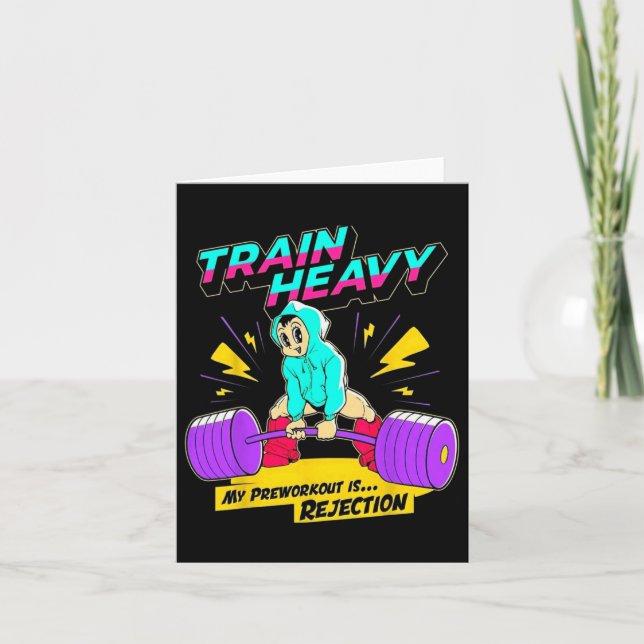 Carte Train Lourd Mon Pré-Exercice Est Rejet Gym Bodybu (Devant)