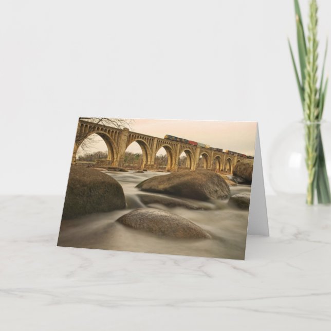 Carte Train over James (Devant)