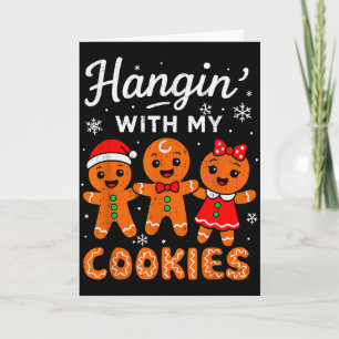 Carte Traîner avec mes biscuits Pain d'épice de Noël Ens