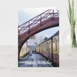 CARTE TRAINS À VAPEUR