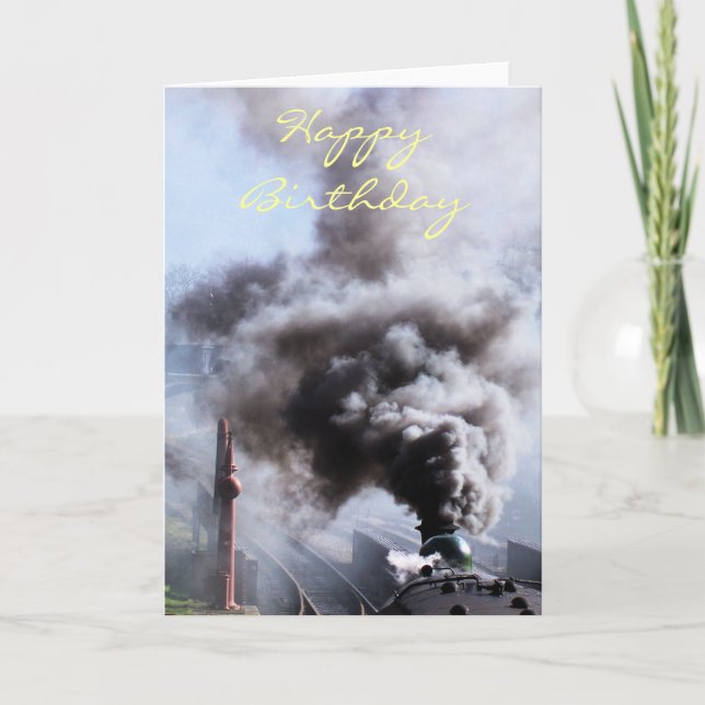 CARTE TRAINS À VAPEUR (Devant)