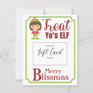 Carte Traitez le détenteur du bon Joyeux Blissmas de Yo'