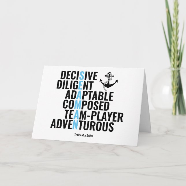 Carte Traits d'un marin (Devant)