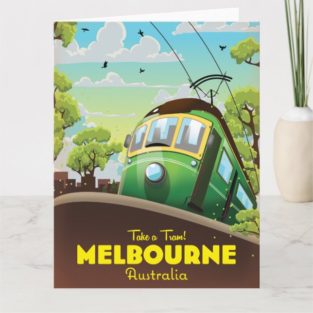 Carte Tramway de Melbourne Australie (Devant)