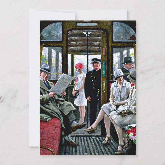 Carte Tramway Fischer - Copenhague (Devant)