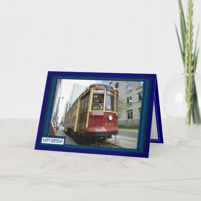 Carte Tramway sur le chemin (Devant)