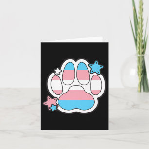 Carte Transgenre Furry Paw Lgbtq Mois Gay Rights Pride