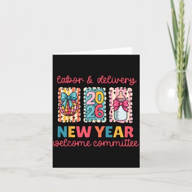 Carte Travail &amp; Accouchement 2026 Comité d'accueil N (Devant)