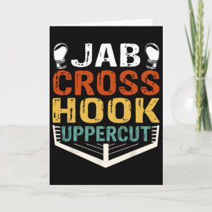 Carte Travail de boxeur de Jab Cross Hook Uppercut Homme