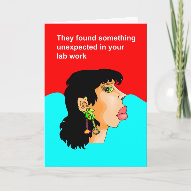 Carte travail de laboratoire surprise (Devant)