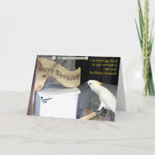 Carte Travail dur d'anniversaire