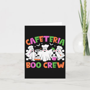 Carte Travailleur de cafétéria Retro Cafeteria Boo Crew