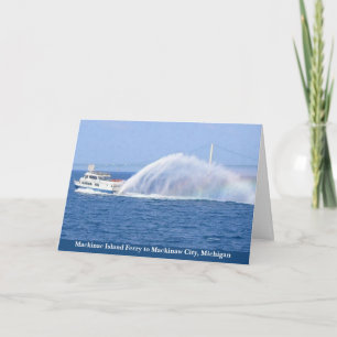 Carte Traversier de l'île Mackinac vers Mackinaw City MI