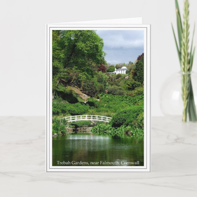 Carte Trebah Gardens, near Falmouth, Cornouailles (Devant)