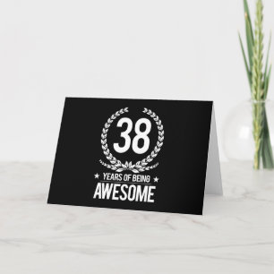Carte trente-huitième Anniversaire (38 ans d'être