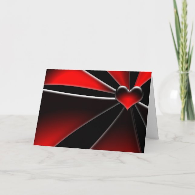 Carte très fraîche de Valentine de coeur (Devant)