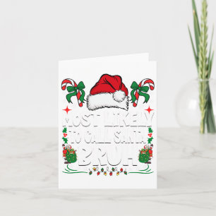 Carte Très Probable D'Appeler Père Noël Bruh Christmas F