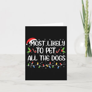 Carte Très Probable De Pet Tous Les Chiens Noël Famille 