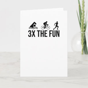 Carte Triathlon Lover Cadeaux Triathlète Endurance Sport