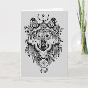 Carte Tribal Wolf