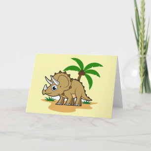 Carte Tricératops Dans Un Climat Tropical.