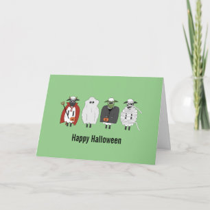 Carte Trick or Sheep (Trick or Treat déguisé en mouton)
