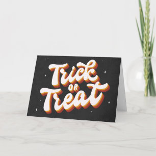 Carte Trick or Treat Rétro