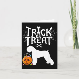 Carte Trick Or Treat Terrier Noir Russe Halloween Chien