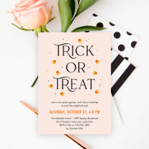 Trick ou temps de traitement Halloween Fête Invita