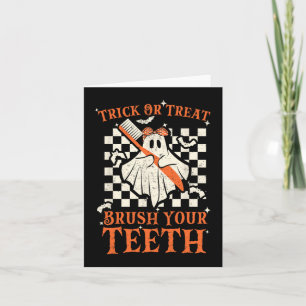 Carte Trick Ou Treat Bricolez Vos Dents Dentiste Hallowe