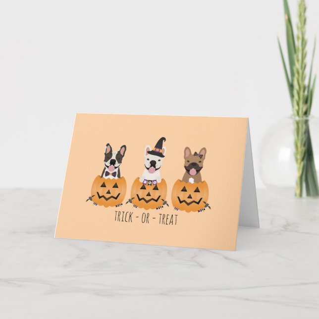 Carte Trick Ou Treat Citrouille (Devant)